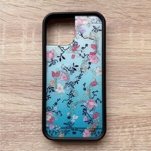 Wildflower gallery girlie blue iphone 15 case